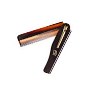 Morgan's 折疊人造龜殼鬍鬚梳 Moustache Foldable Comb - Large