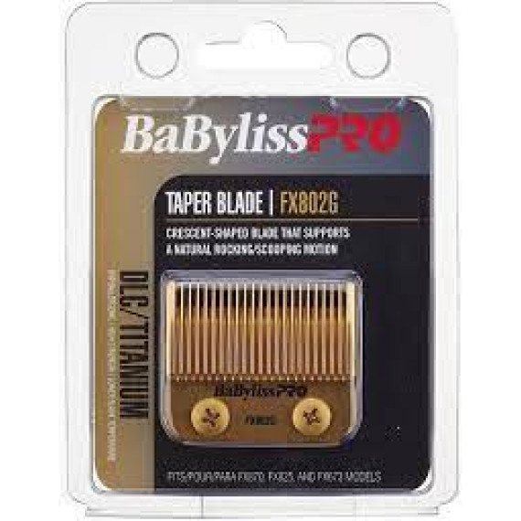 BaBylissPRO DLC Titanium Replacement Taper Blade for Hair Clippers (FX802G)