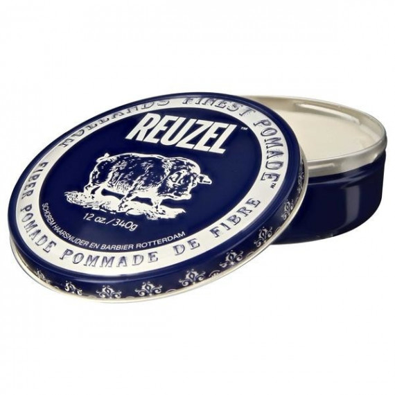 Reuzel Fibre Pomade 強力纖維質感水性髮油 4Oz (深藍豬)